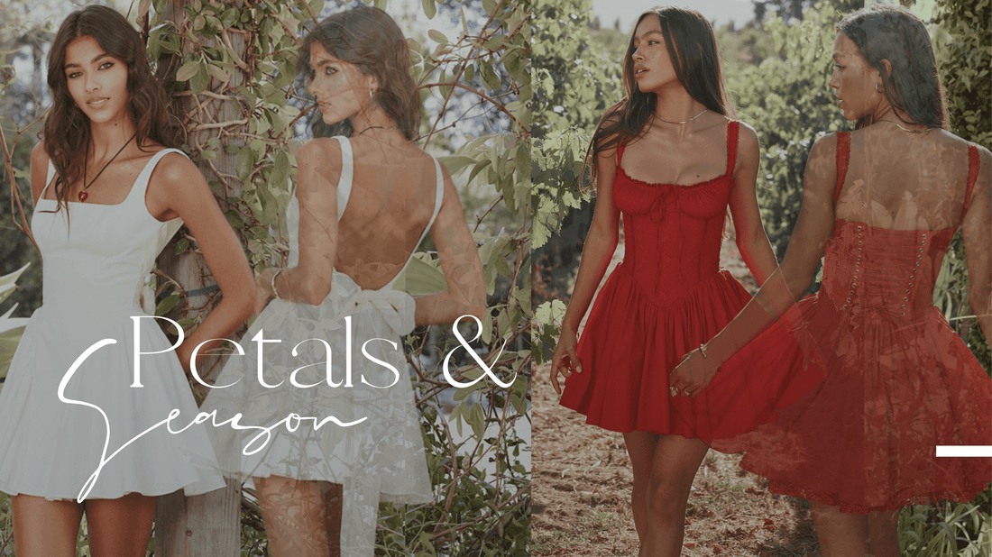Petals & Season: Mini Dresses with Bows and Corset Bodices - Virago Wear