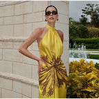 Bianca Pleated Maxi Dress