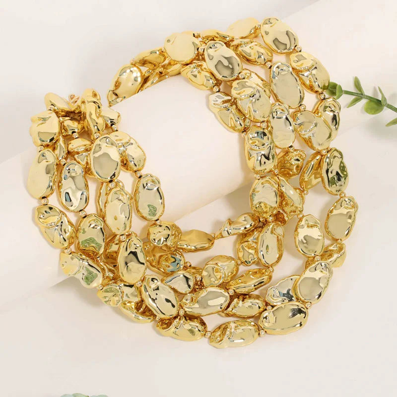 Layered Link Statement Necklace