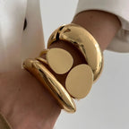 Heavy Metal Chunky Spring Bangles - B