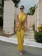 Bianca Pleated Maxi Dress