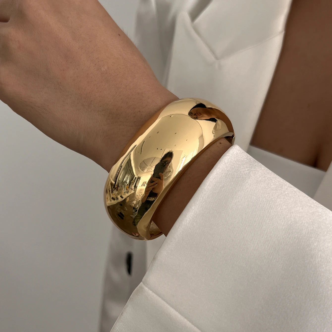 Heavy Metal Chunky Spring Bangles - B