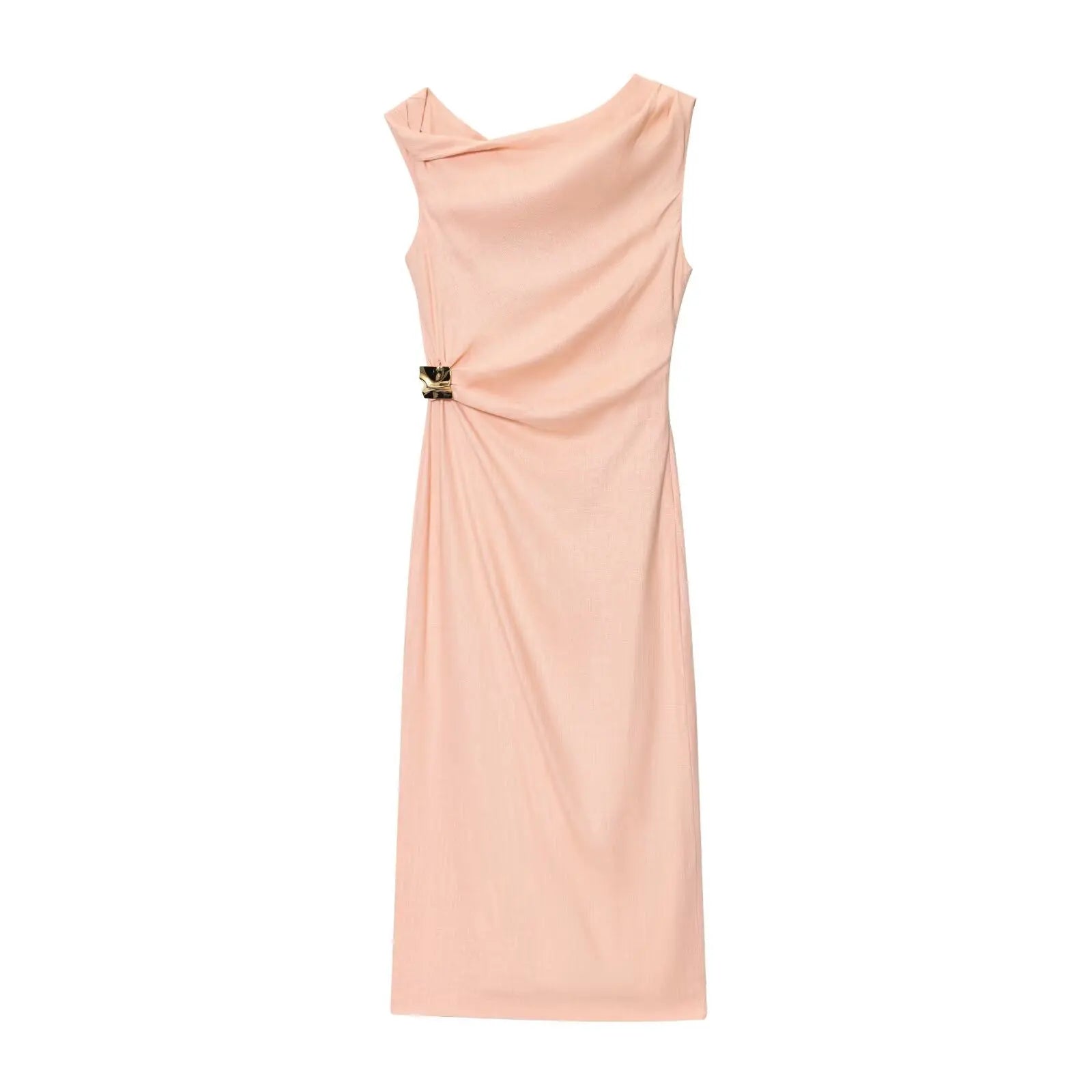 Alicia Asymmetric Midi Dress