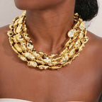 Layered Link Statement Necklace