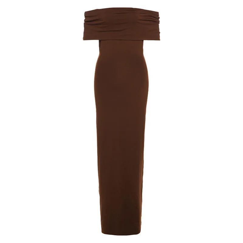 Ania Off Shoulder Twist Maxi Dress