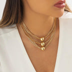 Bahia Multi Layered Big Ball Necklace - Virago Wear - Accessories, Necklaces, New arrivals - Necklaces