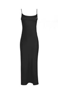 Evelise Mid-calf Satin Dress - Virago Wear - dress, Dresses, Midi Dress, New arrivals - Dresses