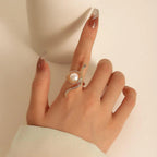 Jailyn Snake Pearl Ring - Virago Wear - Accessories, New arrivals, Rings - Rings
