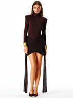 Meline Turtleneck Mini Dress