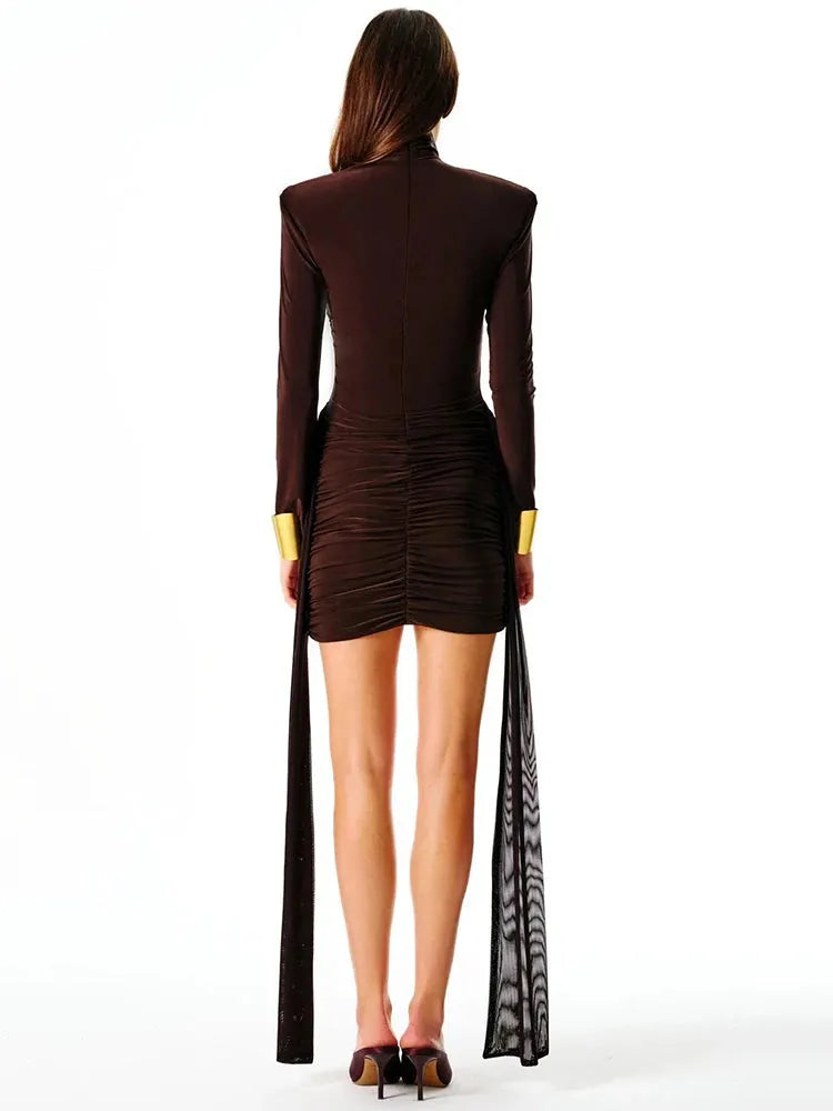 Meline Turtleneck Mini Dress