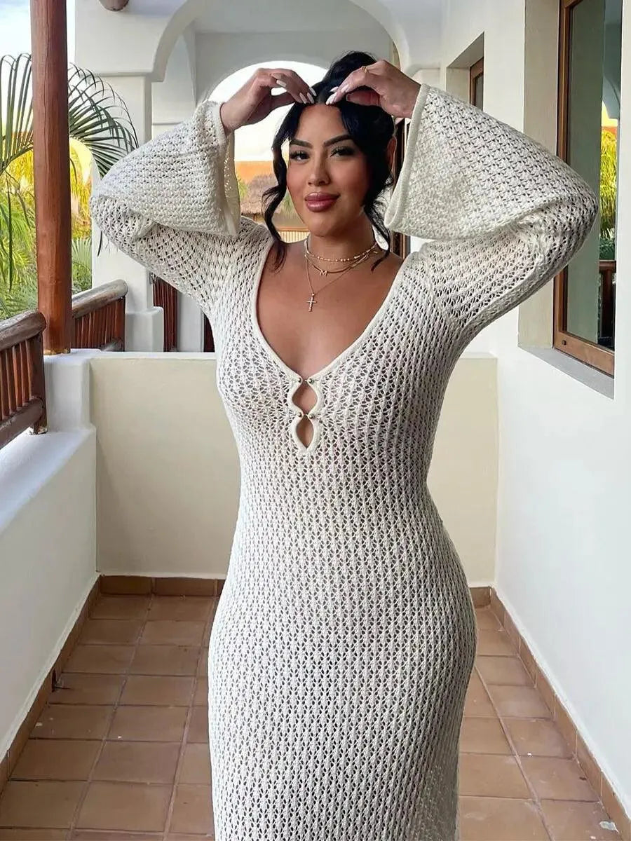 Sofia Crochet Maxi Dress - Virago Wear - Dresses, Maxi Dress, New arrivals - Dresses
