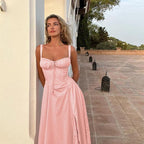 Sophia Lace Up Midi Dress - Virago Wear - Dresses, Midi Dress, New arrivals - Dresses