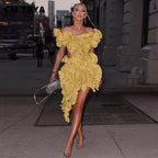 Catalina Butterfly Sleeve Dress - Virago Wear - Dresses, Mini Dress - Dresses